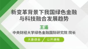 新变革背景下我国绿色金融与科技融合发展趋势